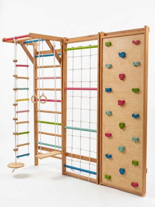 Premium Indoor Wooden Climbing Set 2