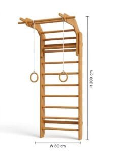 Premium Wooden Stall Bar - The ProGym Ladder السلم الرياضي برو