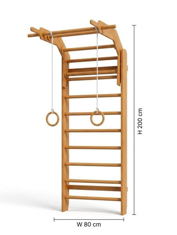 Premium Wooden Stall Bar - The ProGym Ladder السلم الرياضي برو