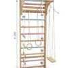سلم سويدي عقلة متحركة Swedish Ladder with Adjustable Pull-Up Bar