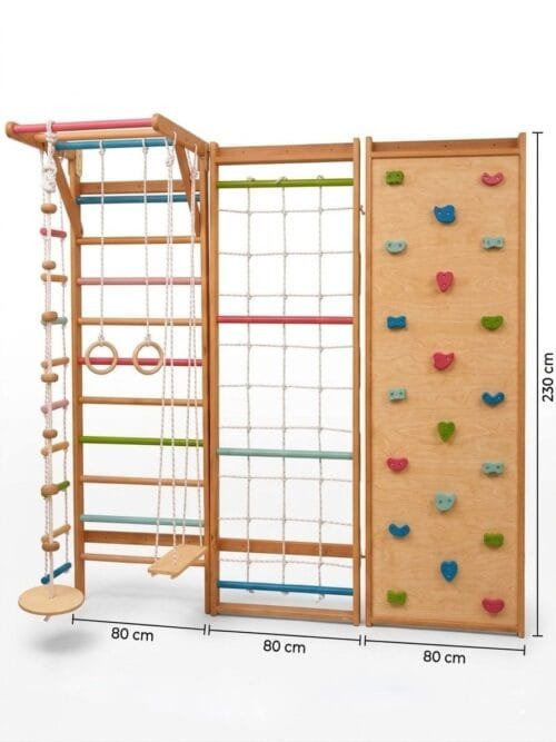 Premium Beech Wood Climbing Set مجموعة التسلق خشب زان